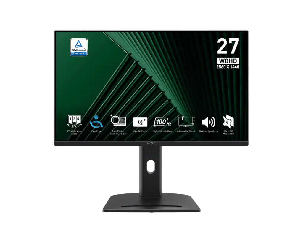 Монитор MSI PRO MP275QPG 27" (9S6-3PC39M-069), Чёрный
Монитор MSI PRO MP275QPG 27" (9S6-3PC39M-069), Чёрный
