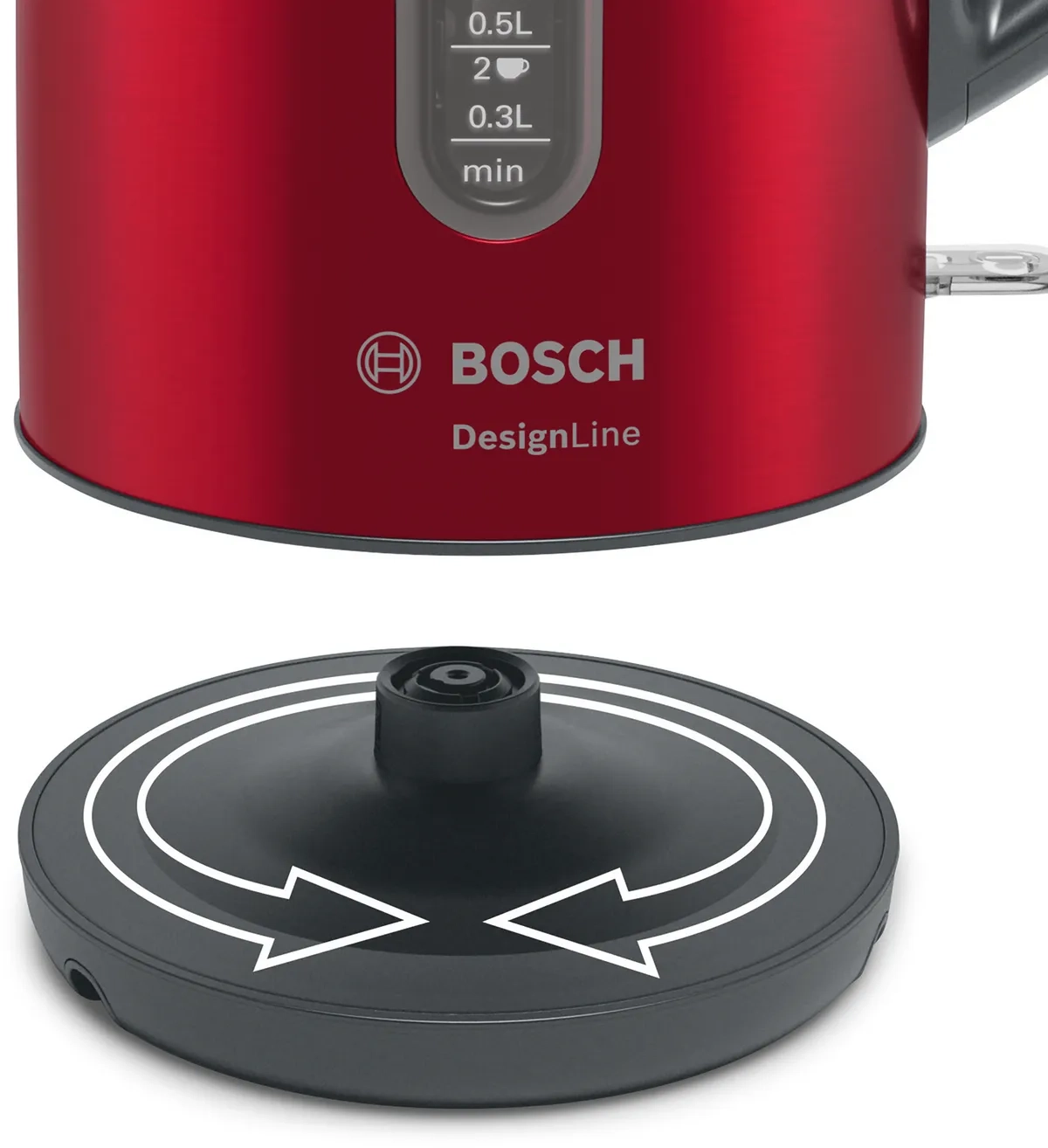 Чайник электрический BOSCH TWK4P434, красный