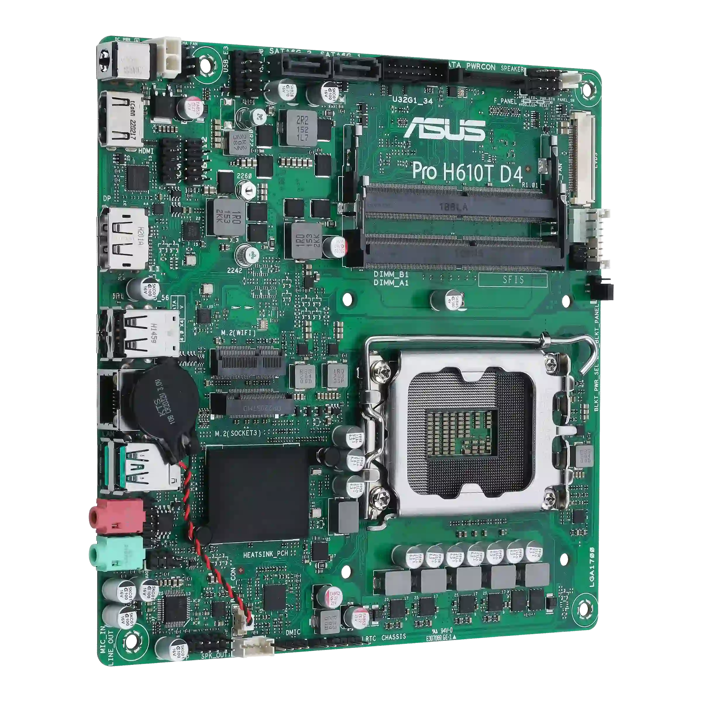 Материнская плата ASUS Pro H610T D4-CSM (90MB1AM0-M0EAYC)