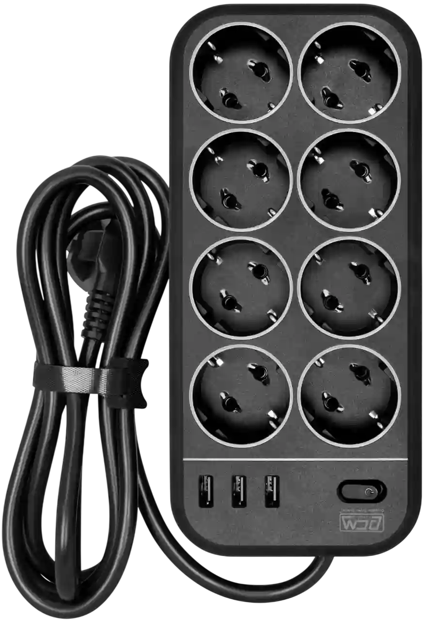 

Сетевой фильтр POWERCOM SP-08 USB03AB 3.0M