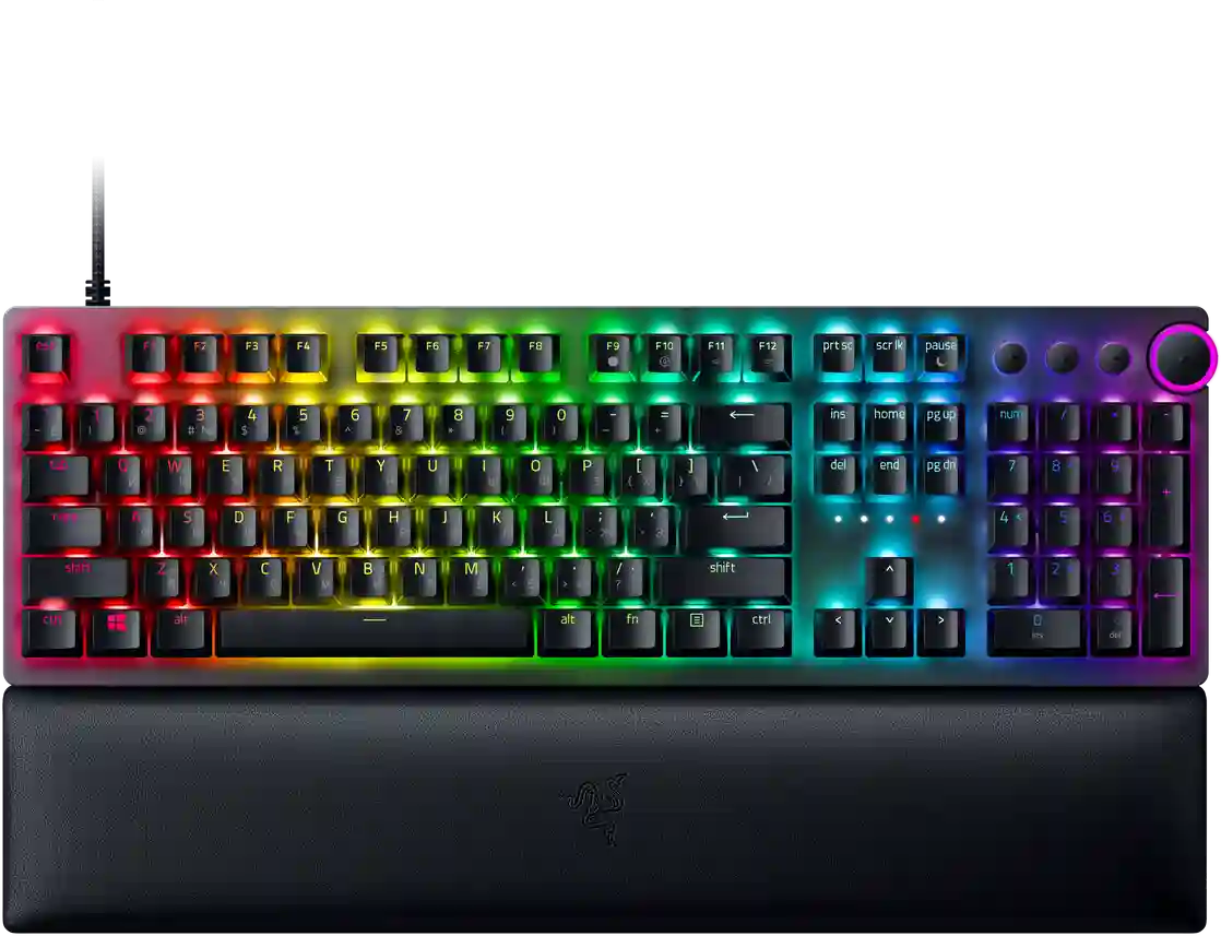 Клавиатура игровая RAZER Huntsman V2 (Clicky Optical Switch - Purple) (RZ03-03931300-R3R1)