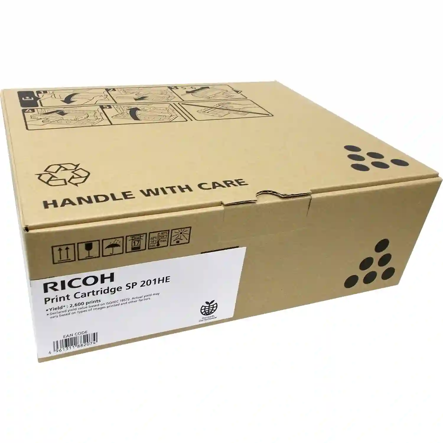 Картридж для лазерного принтера RICOH SP 201HE Black (407254) картридж для лазернего принтера ricoh sp c310e пурпурный оригинал