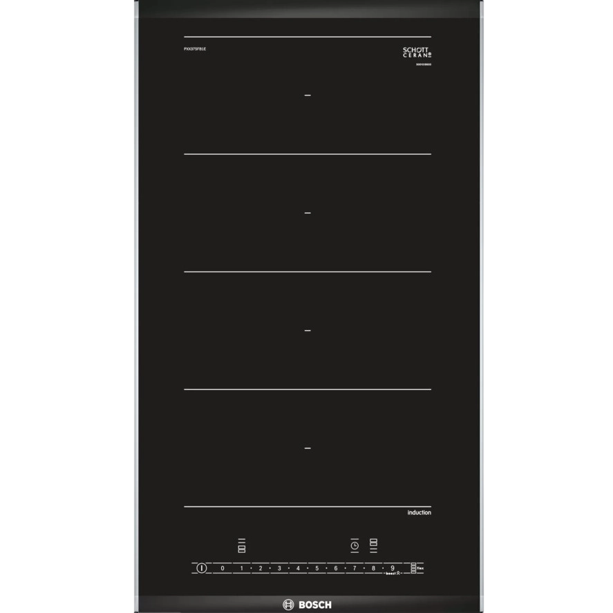 

Встраиваемая индукционная панель BOSCH PXX375FB1E, домино, Чёрный