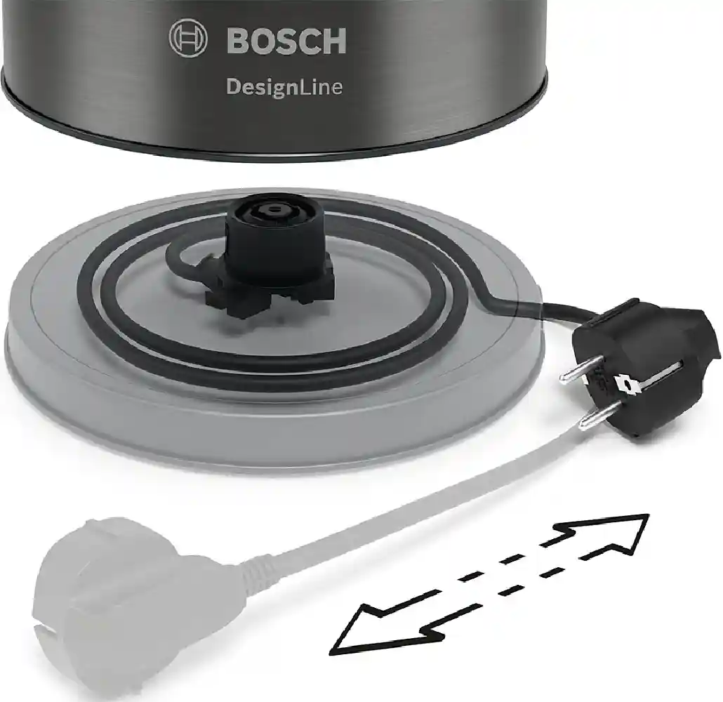 Чайник электрический BOSCH TWK5P475, графитовый