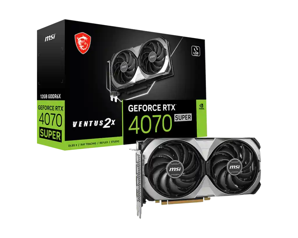 Видеокарта MSI GeForce RTX 4070 Ti Super 16G Ventus 2X