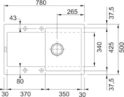 Кухонная мойка FRANKE Maris MRG 611-78 оникс (114.0157.493)