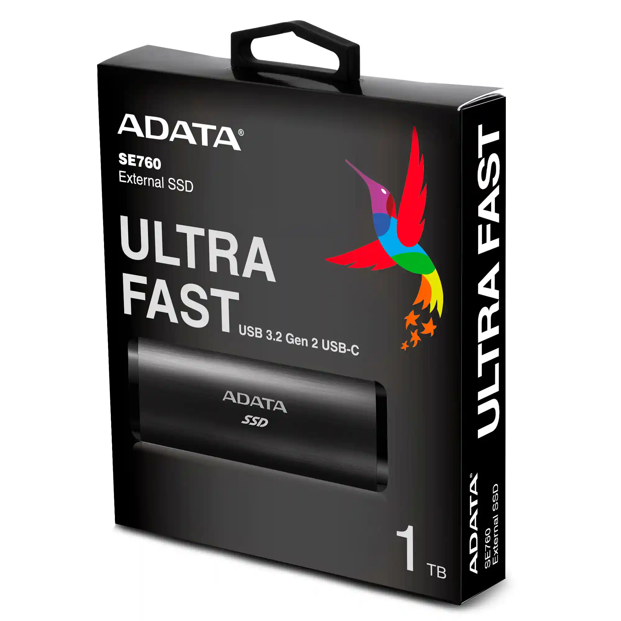 Внешний SSD диск ADATA SE760 1TB USB 3.2 Type-C (ASE760-1TU32G2-CBK)