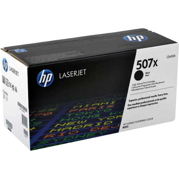 Картридж для лазерного принтера HP 507X Black (CE400X)