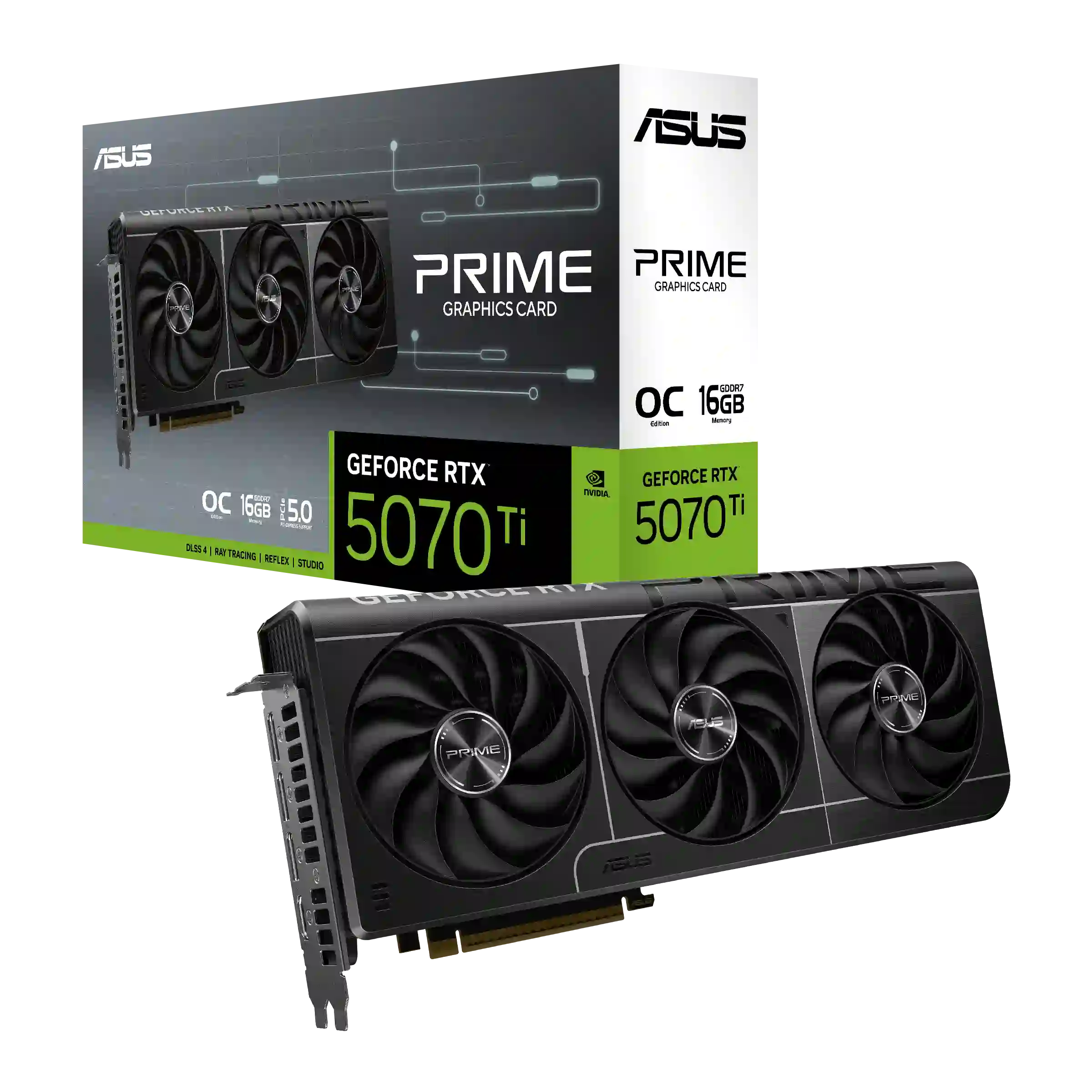 Видеокарта ASUS GeForce RTX 5070 TI PRIME OC 16GB (90YV0MF0-M0NA00)