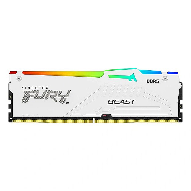 Оперативная память KINGSTON FURY Beast White RGB DIMM DDR5 16Gb 5200 MHz (KF552C36BWEA-16)