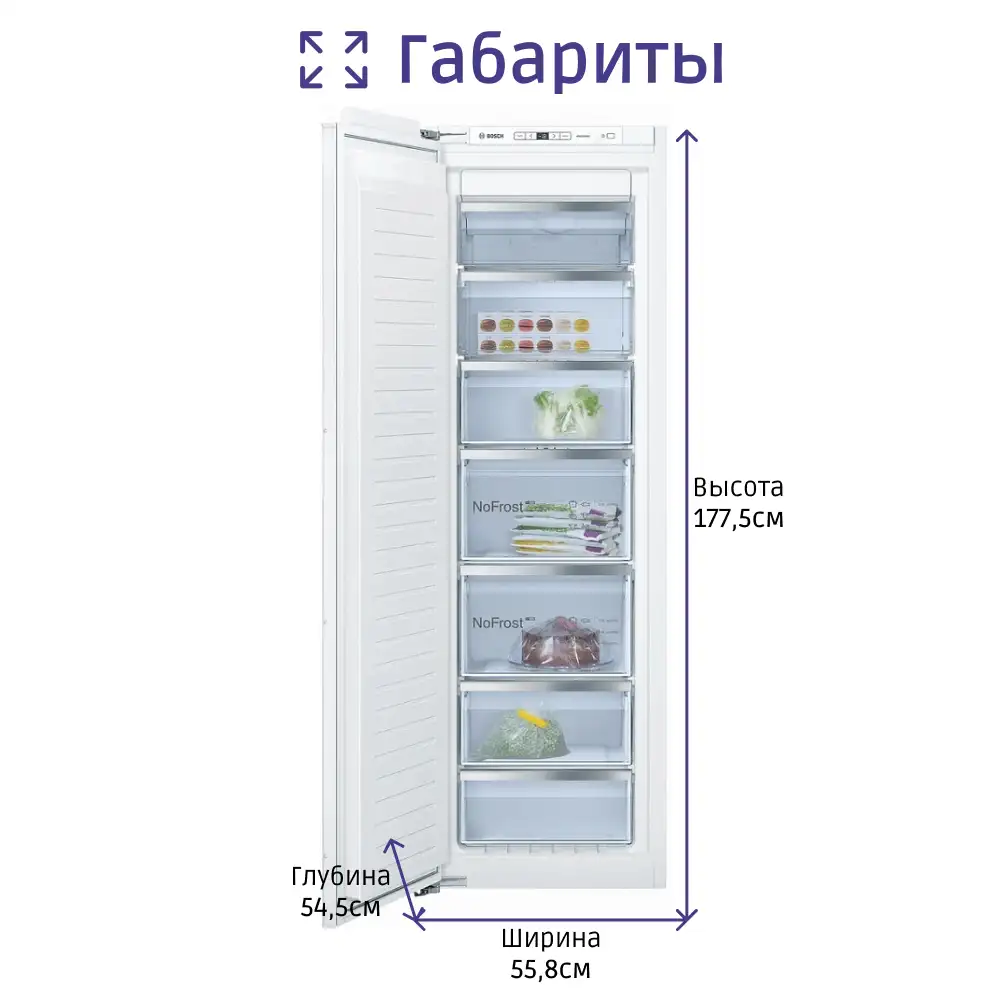 Встраиваемая морозильная камера BOSCH GIN81AEF0U