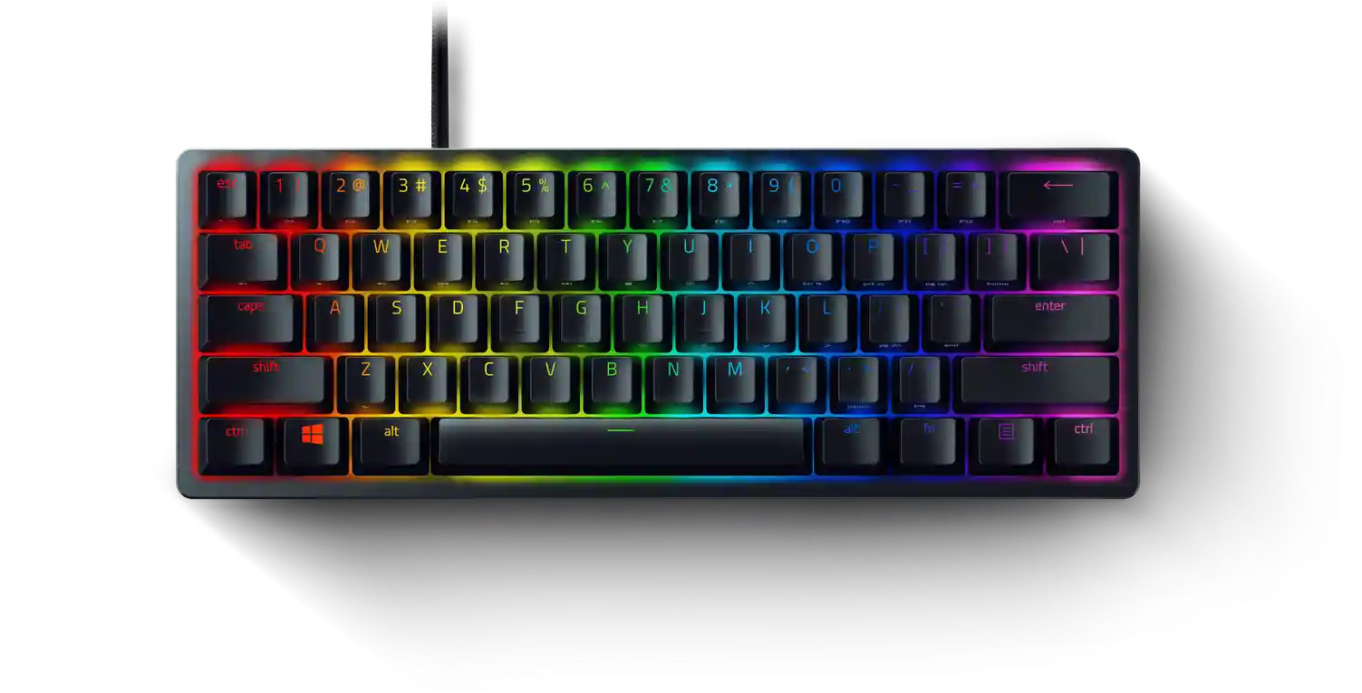 Клавиатура игровая RAZER Huntsman Mini Black (Clicky Optical Switch Purple) (RZ03-03391500-R3R1)