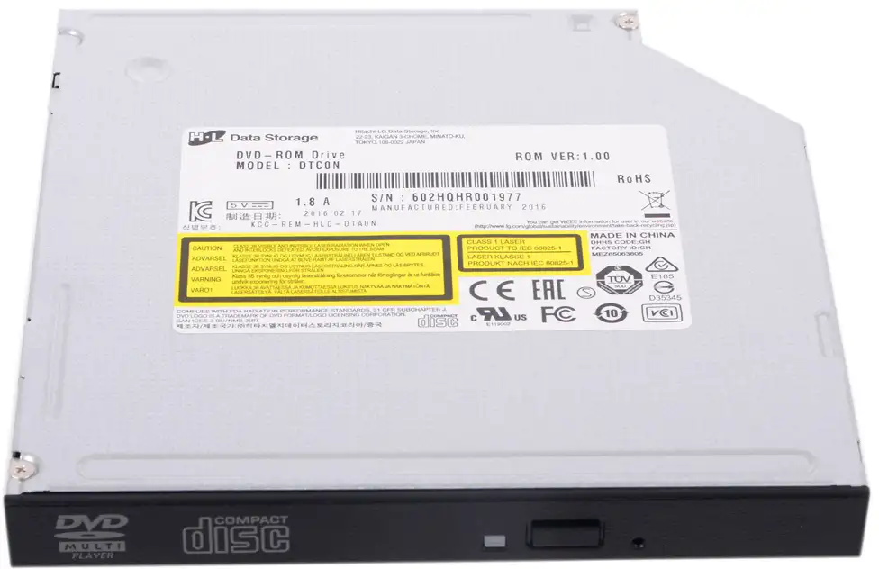 Привод оптический внутренний LG DTC0N DVD-ROM Black (DTC0N.BHLA10B)