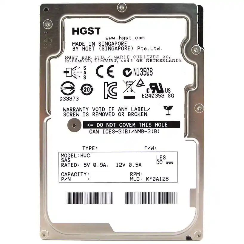 Внутренний HDD диск WD HGST Ultrastar 300GB, SAS, 2.5" (HUC101830CSS200)