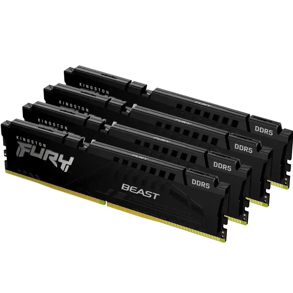 Оперативная память KINGSTON FURY Beast Black DIMM DDR5 64GB (4x16GB) 6000 MHz (KF560C40BBK4-64)