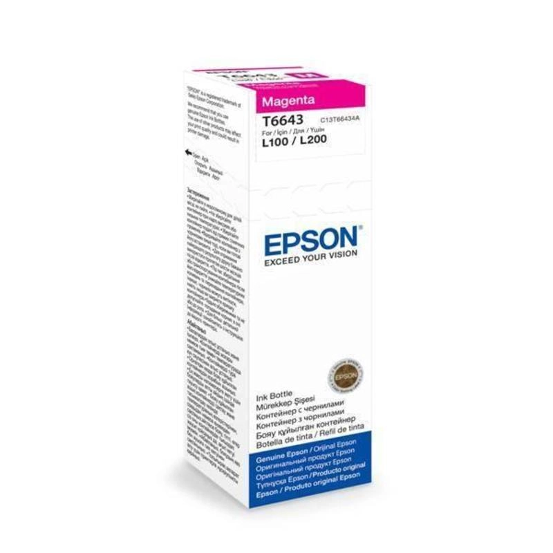 Чернила EPSON T6643 C13T66434A Magenta