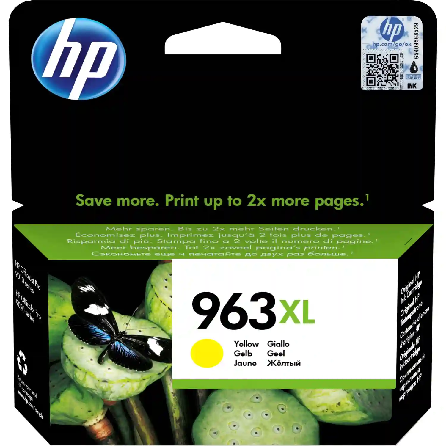 Картридж для струйного принтера HP 963XL High Yield Yellow 3JA29AE