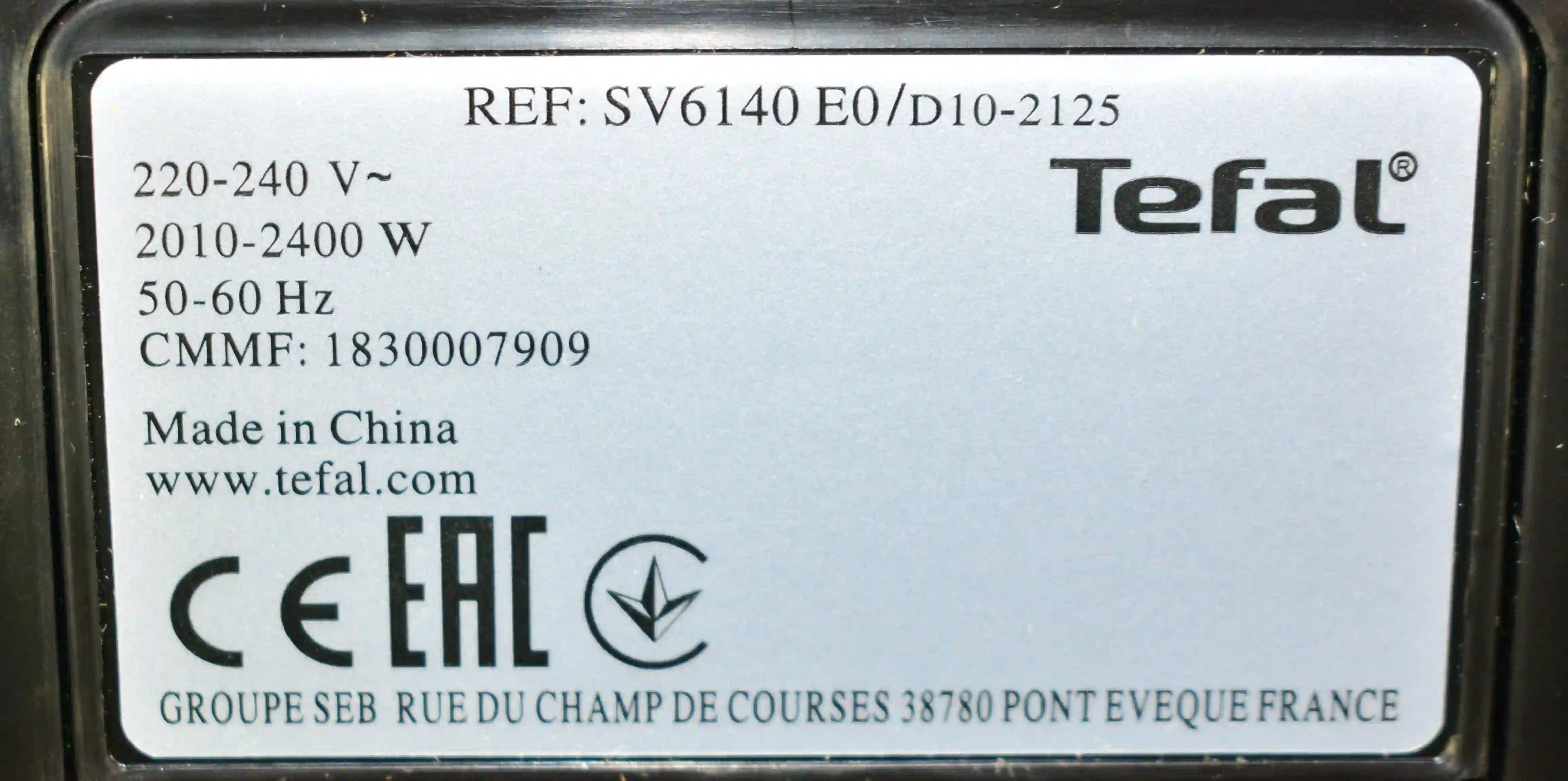 Парогенератор TEFAL SV6140E0 k4 000066159