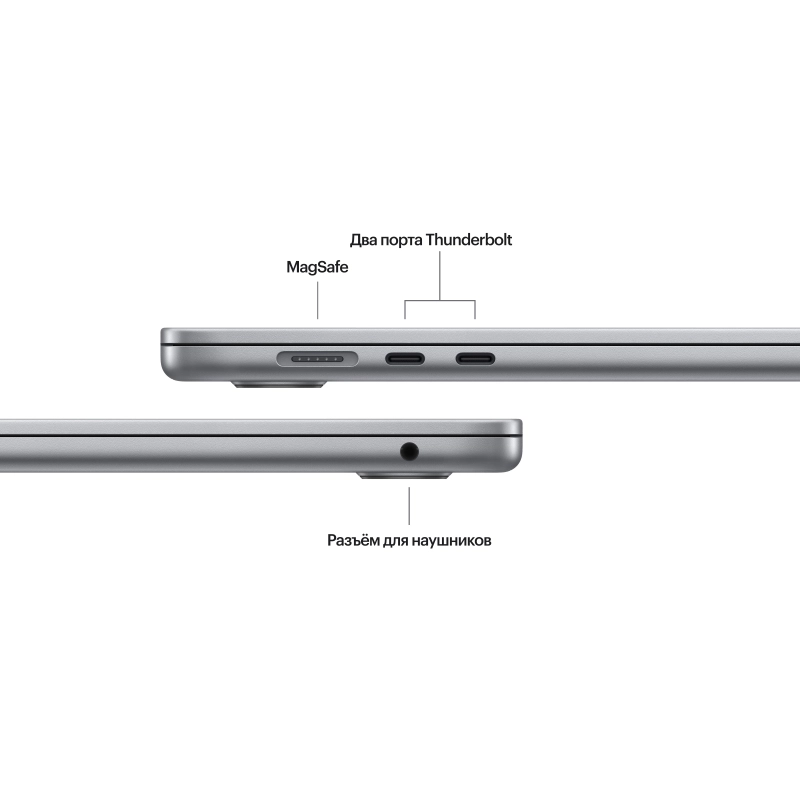 Ноутбук APPLE MacBook Air 15", M3 (8/10 core) 8GB/256GB Space Gray/RU (Z1BP000BK)