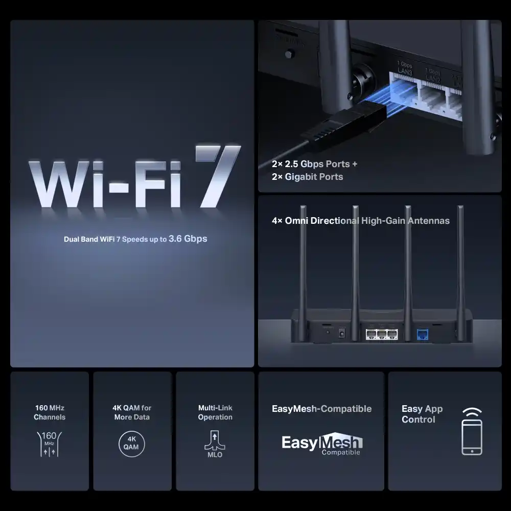 Wi-Fi роутер MERCUSYS MR27BE