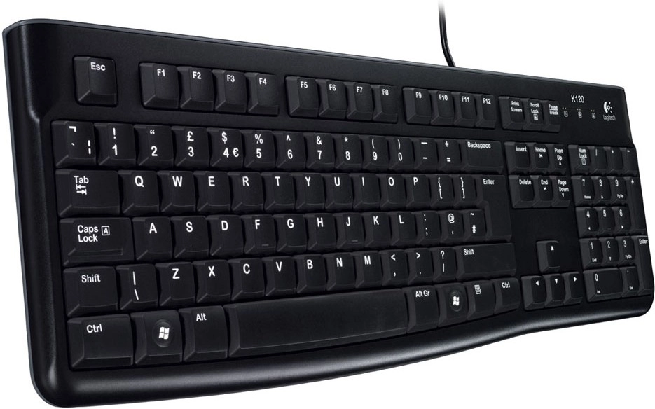 Клавиатура проводная LOGITECH K120 OEM (920-002522)