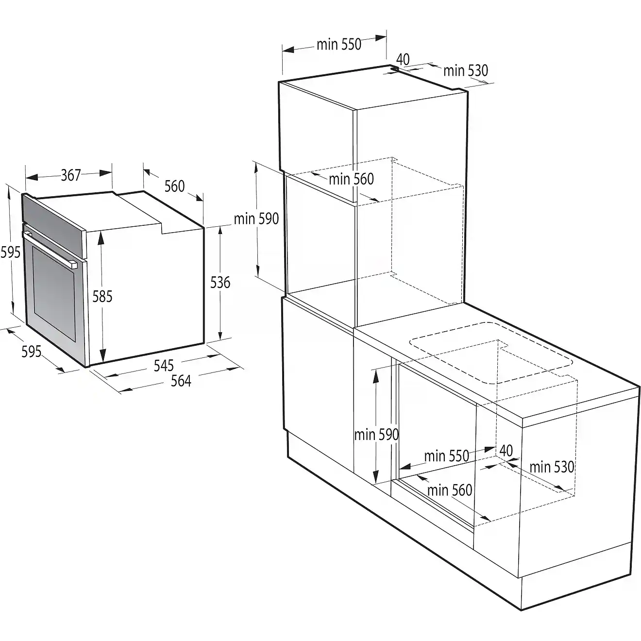 Встраиваемый духовой шкаф GORENJE BPS6747A06BG