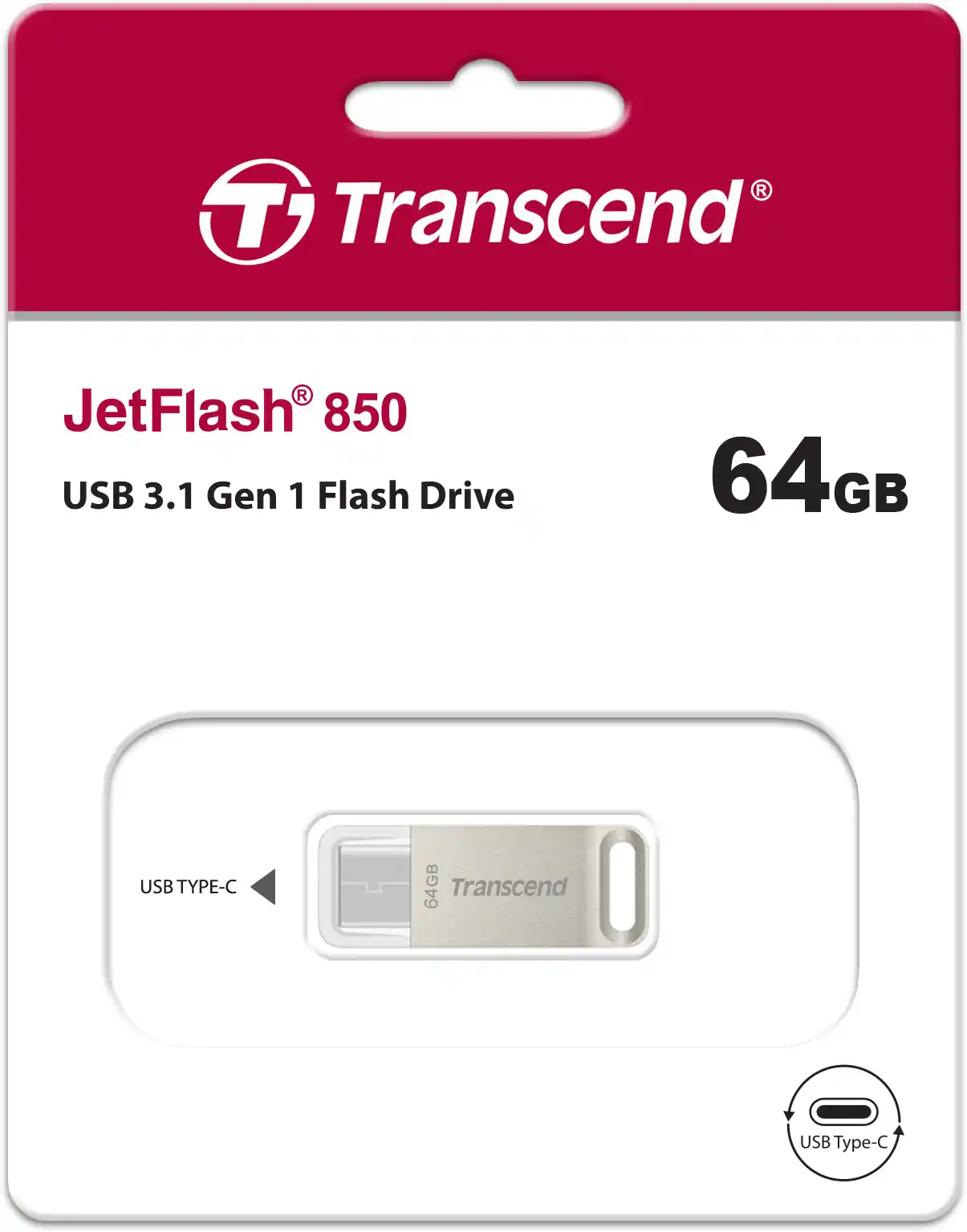 Флеш-накопитель TRANSCEND JetFlash 890 64GB (TS64GJF890S)