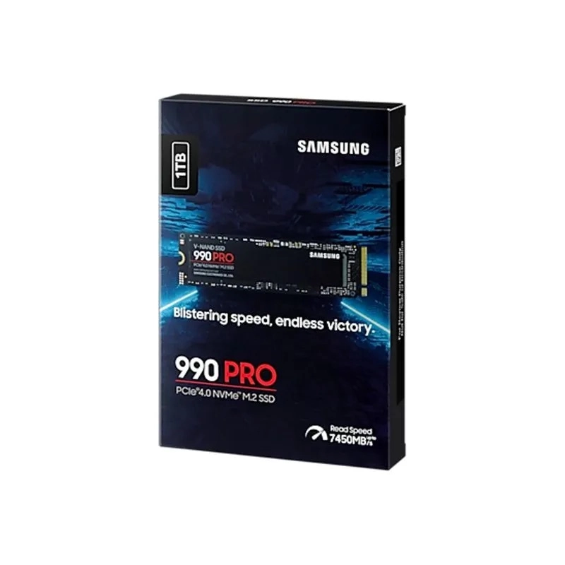 Внутренний SSD диск SAMSUNG 990 PRO, 1000GB, M.2, NVMe 2.0, PCIe 4.0 x4 (MZ-V9P1T0CW)