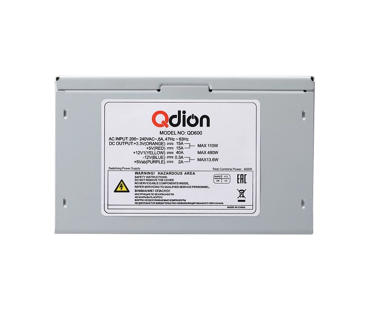 Блок питания для ПК FSP QDION ATX 600W (QD600)