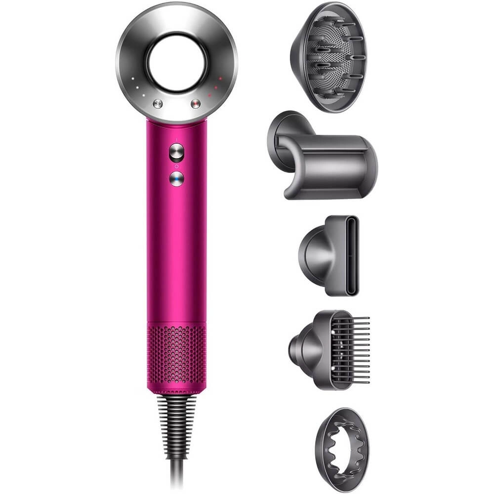 Фен DYSON Supersonic HD07, фуксия/никель (HD07 Fuchsia Nickel 390246-01)