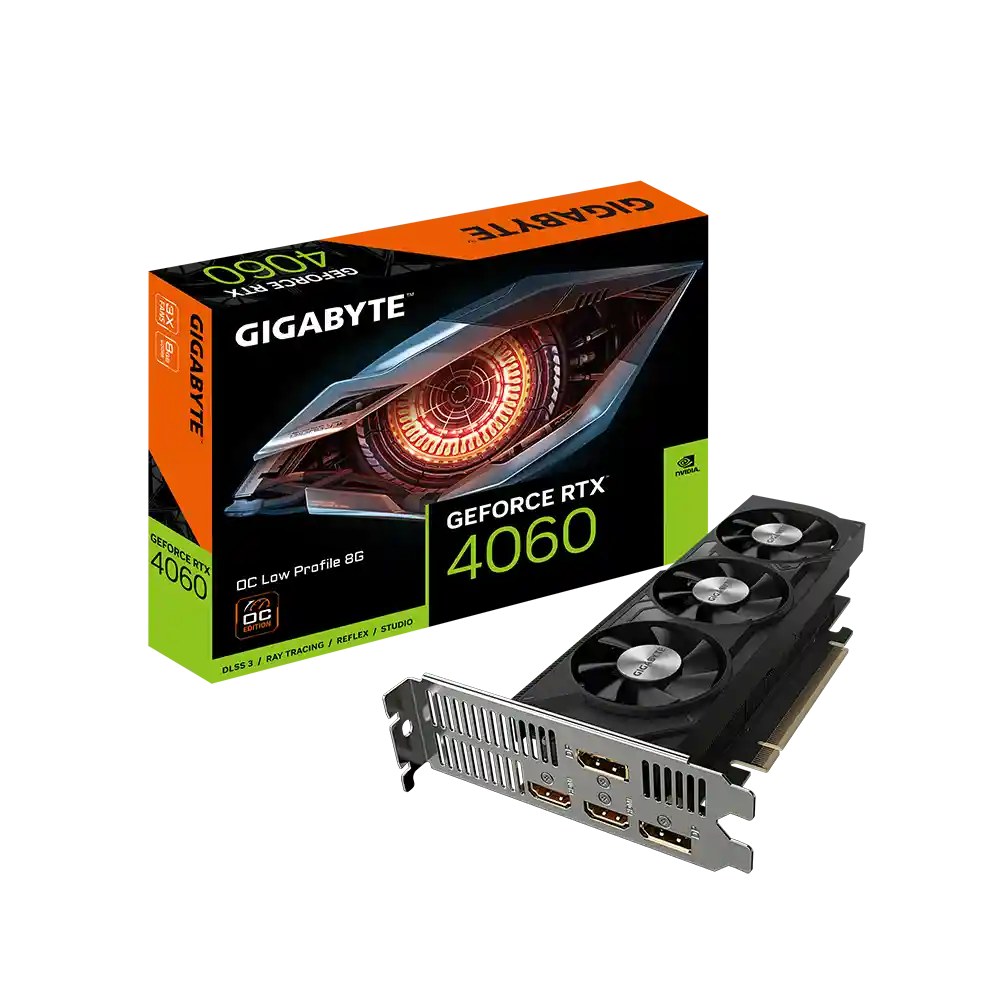 Видеокарта GIGABYTE GeForce RTX 4060 OC Low Profile (GV-N4060OC-8GL)
