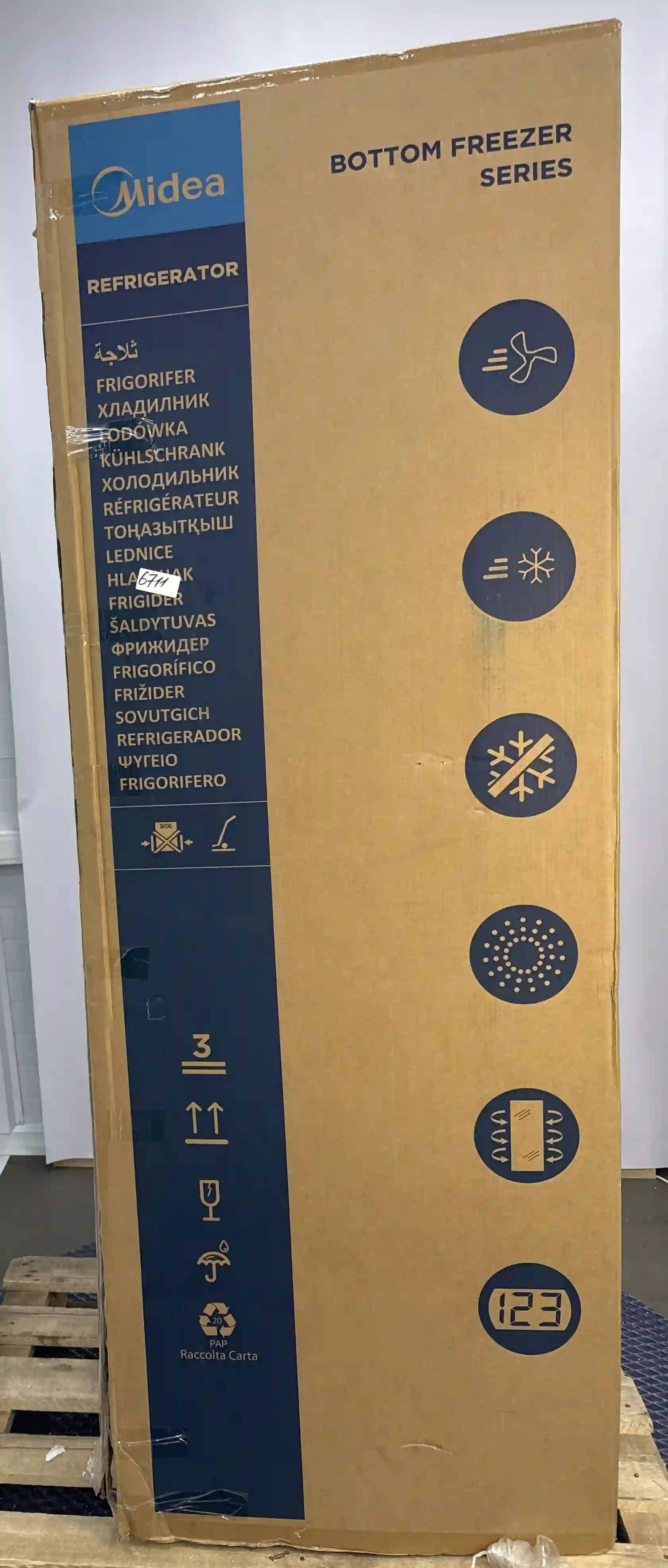 Холодильник MIDEA MDRB521MIE33OD k6 000006711
