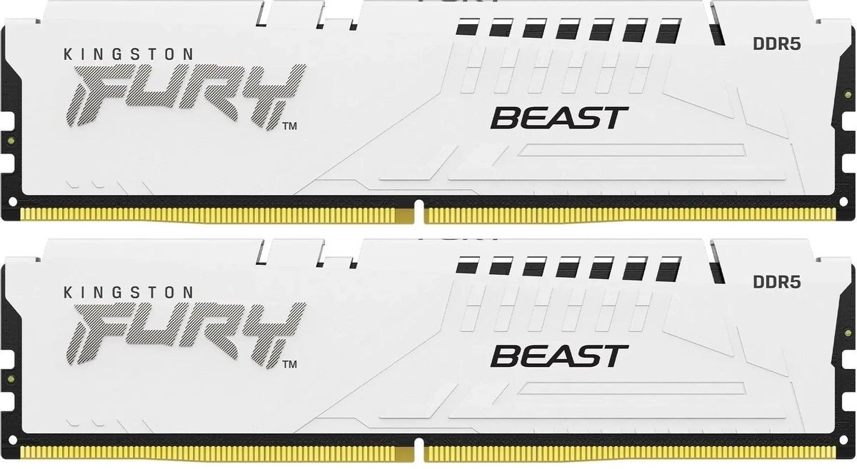 Оперативная память KINGSTON FURY Beast White DIMM DDR5 32GB (2x16GB) 5600 MHz (KF556C40BWK2-32)