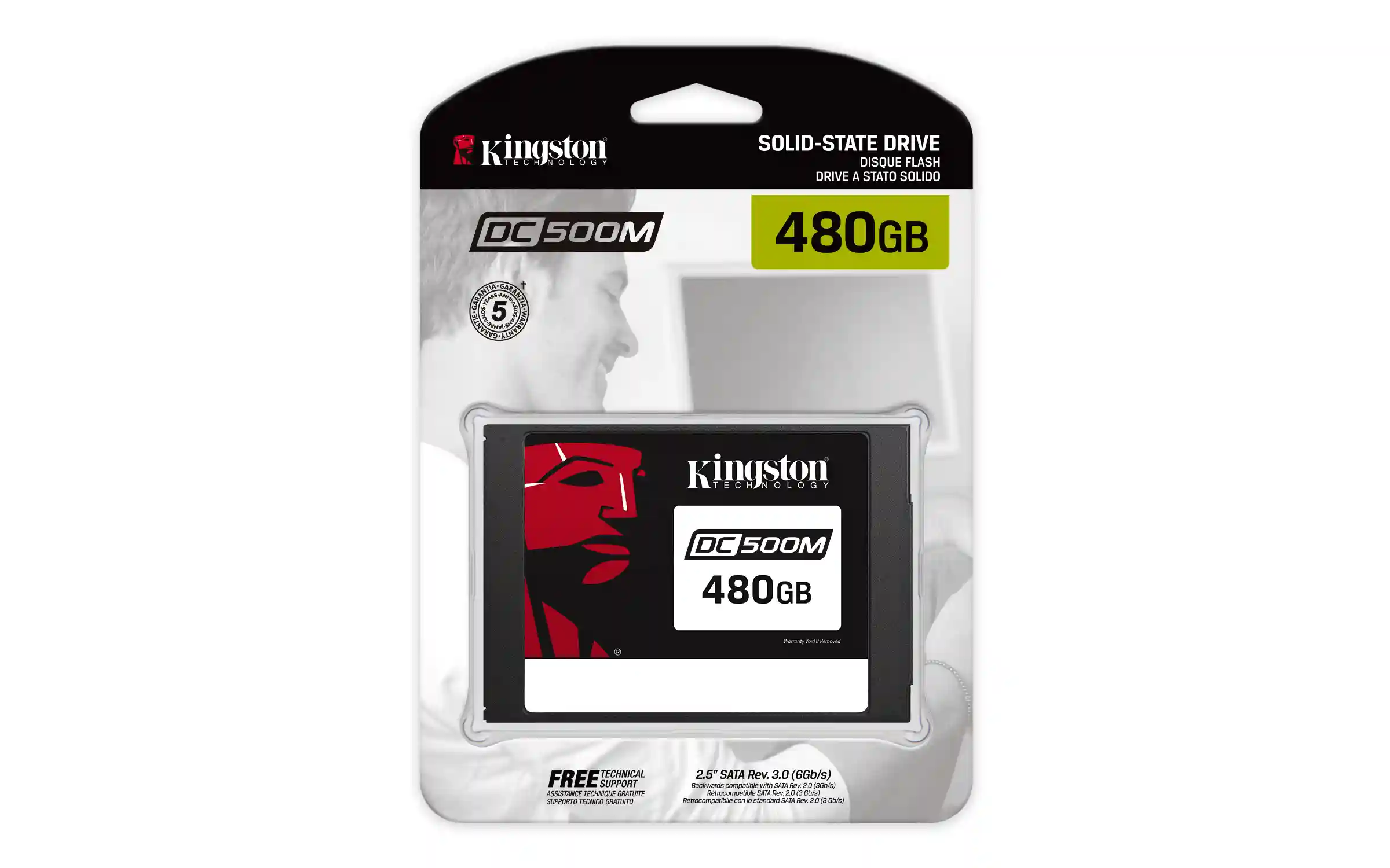 Внутренний SSD диск KINGSTON DC500M 480GB SATA3, 2.5" (SEDC500M/480G)