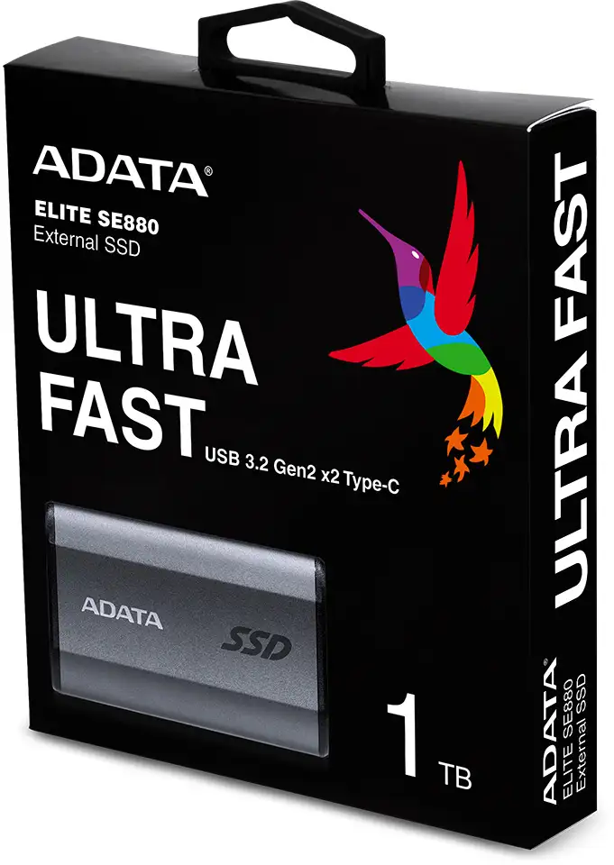 Внешний SSD диск ADATA External SSD SE880, 1024GB (AELI-SE880-1TCGY)
