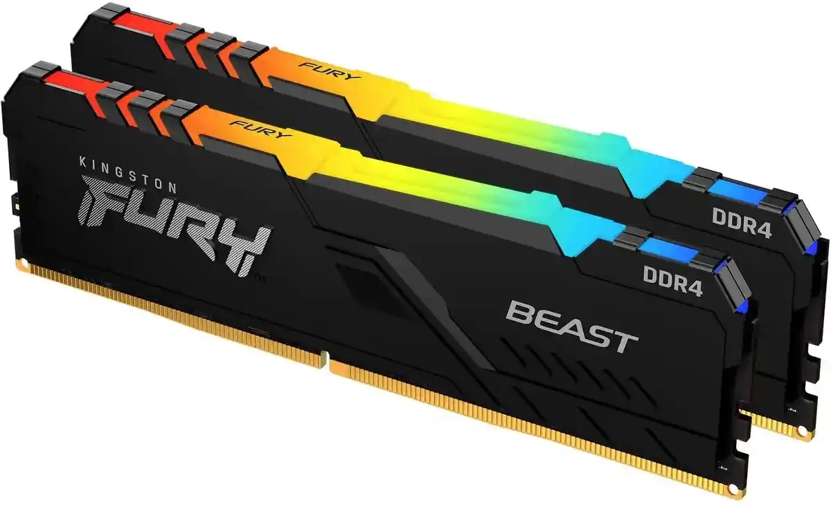 Оперативная память KINGSTON FURY Beast RGB DIMM DDR4 32GB (2x16GB) 3733 MHz (KF437C19BB12AK2/32) оперативная хирургия собак и кошек