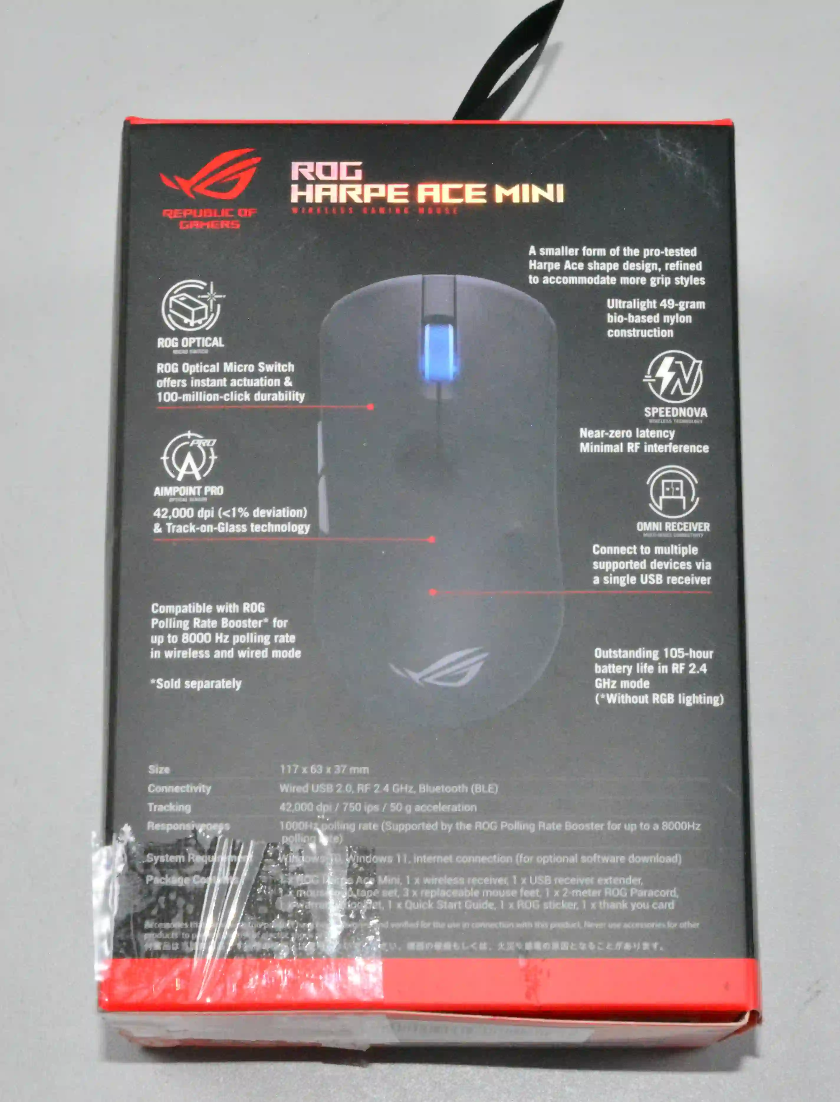 Мышь игровая ASUS P716 ROG Harpe ACE Mini Black (90MP03Z0-BMUA00) k8 000080786