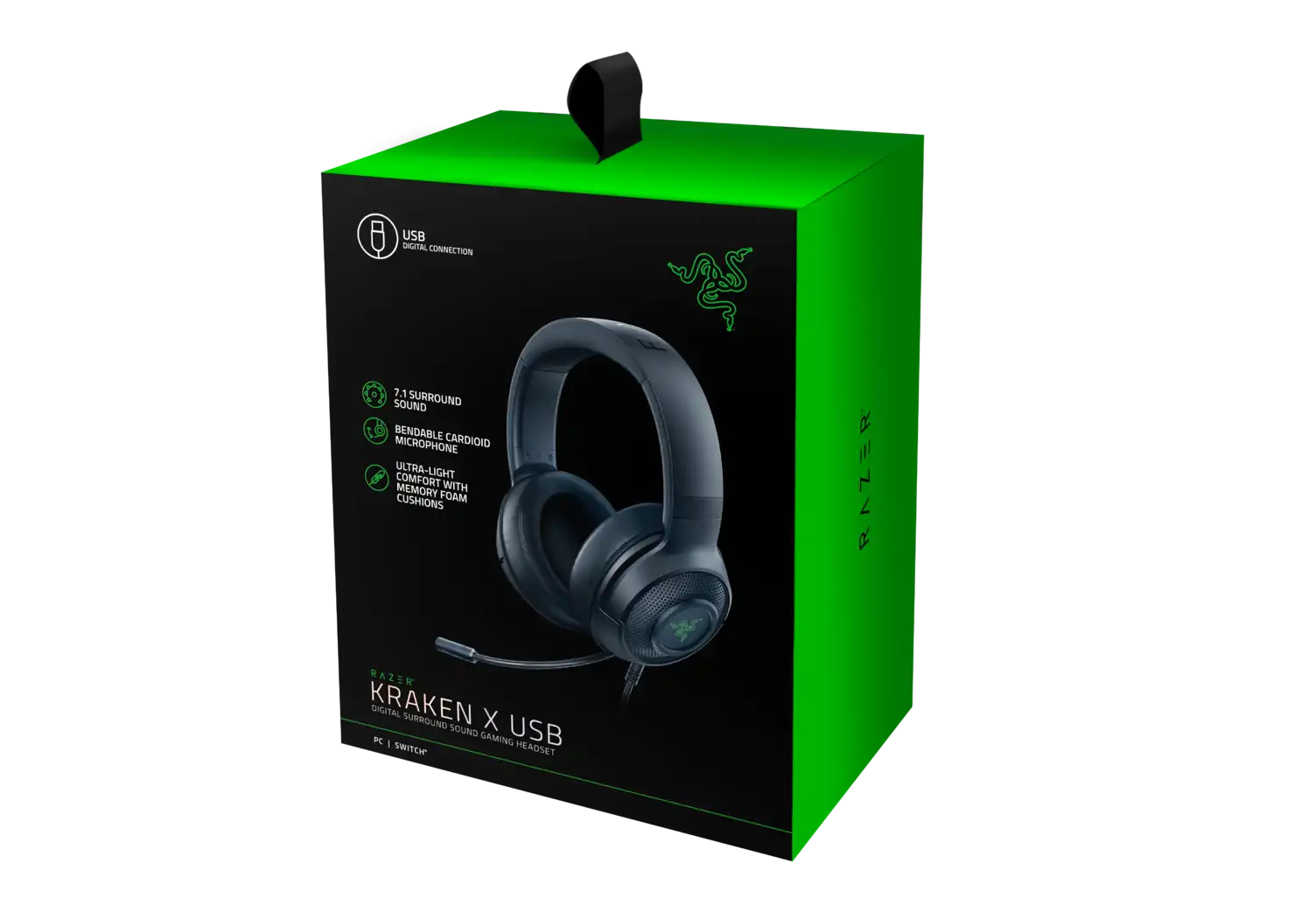 Гарнитура игровая RAZER Kraken X USB Black (RZ04-02960100-R3M1)