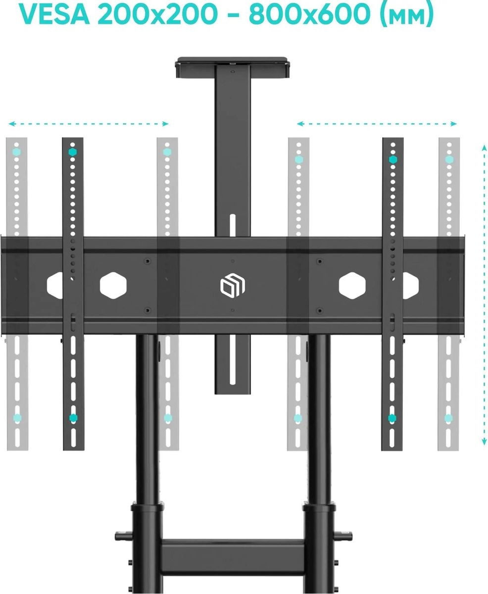 Мобильная стойка ONKRON TS1891 BLACK 50-90''