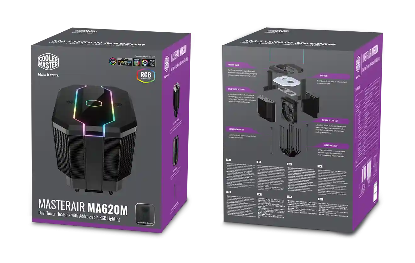 Кулер для процессора COOLER MASTER MasterAir MA620M (MAM-D6PN-120PA-R1)