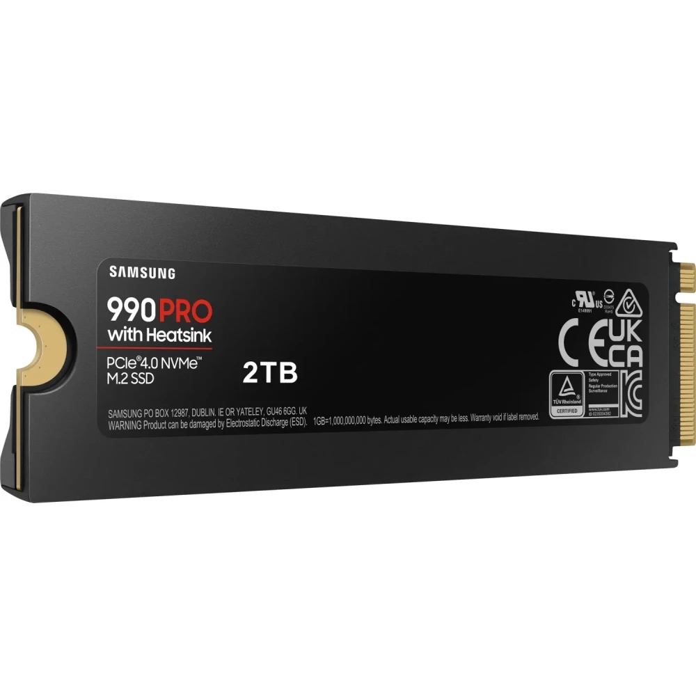 Внутренний SSD диск SAMSUNG 990 PRO 2TB, M.2, NVMe 2.0, PCIe 4.0 x4 (MZ-V9P2T0CW)