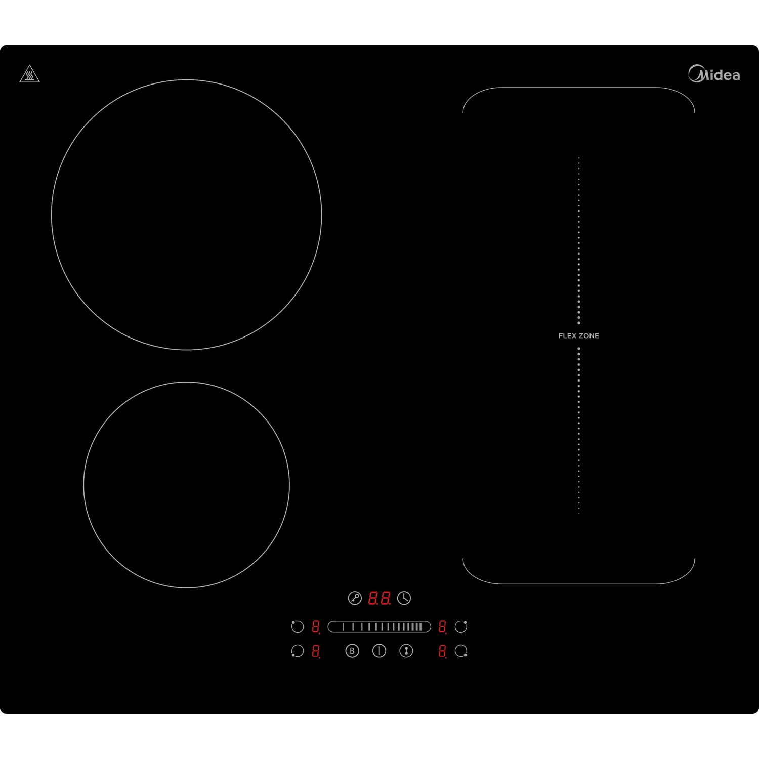 Встраиваемая индукционная панель MIDEA MIH65700F встраиваемая варочная панель индукционная jacky s jh ib66