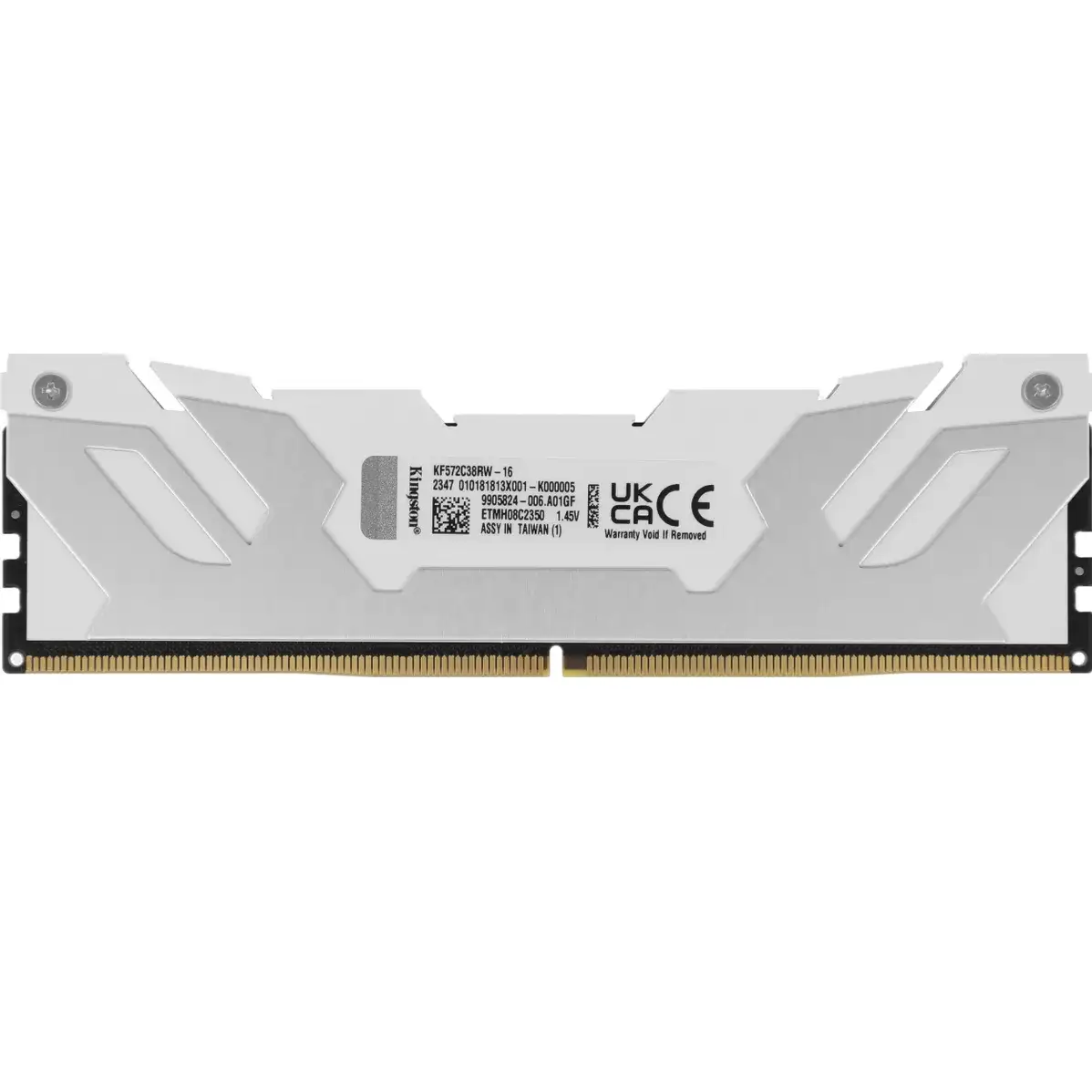 Оперативная память KINGSTON FURY Renegade RGB White DIMM DDR5 16Gb 7200 MHz (KF572C38RW-16)