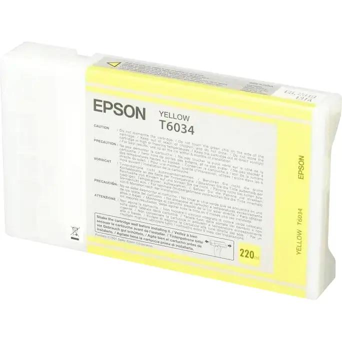 Картридж для струйного принтера EPSON T6034, Yellow (C13T603400)