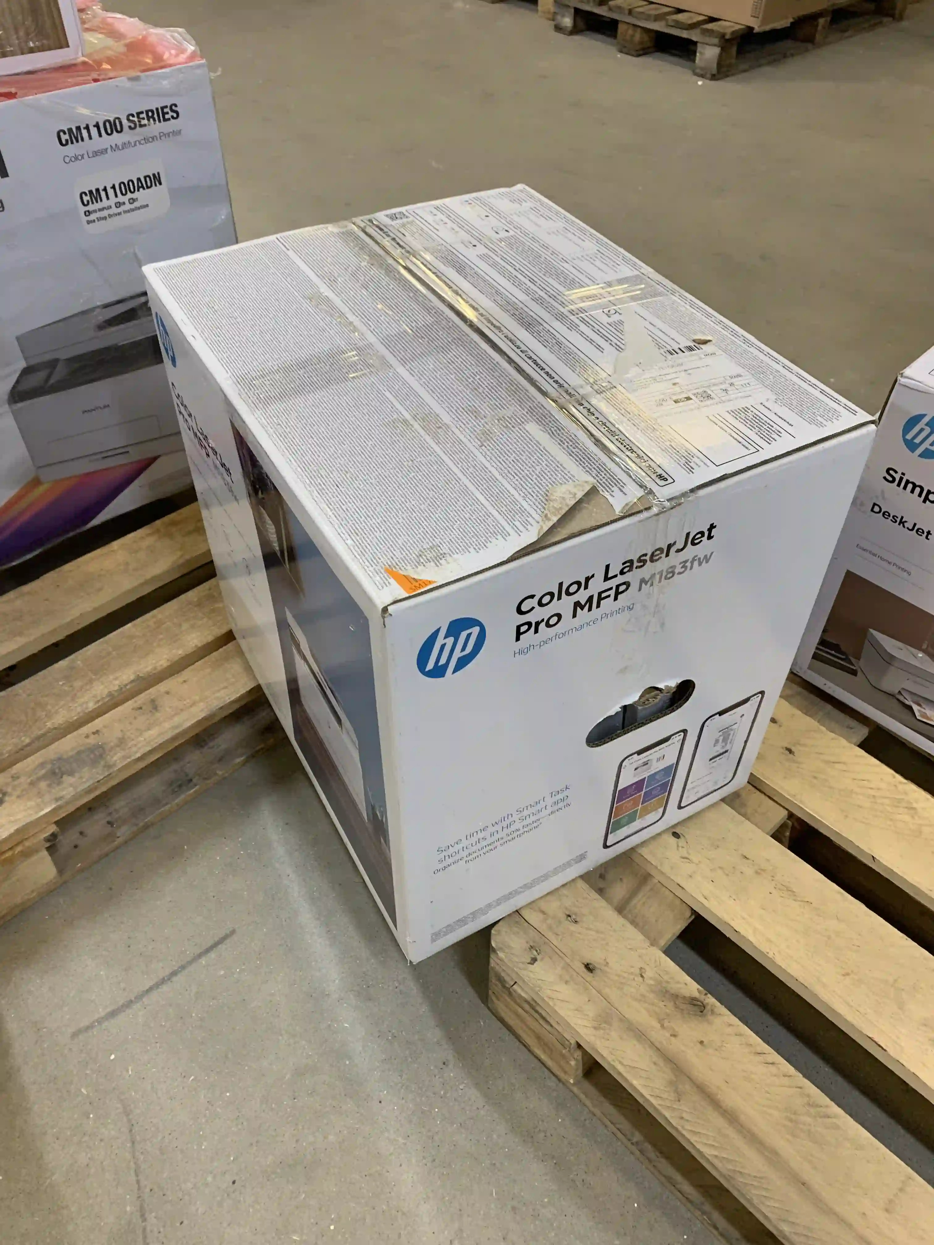 МФУ лазерное HP Color LaserJet Pro M183fw (7KW56A) k5