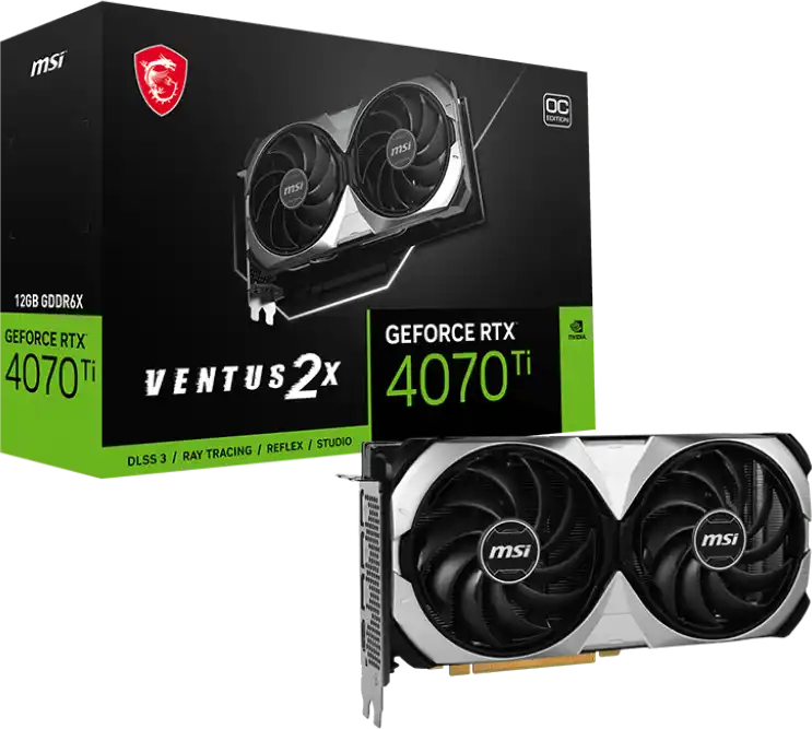 Видеокарта MSI GeForce RTX 4070 Ti Super 16G Ventus 2X OC