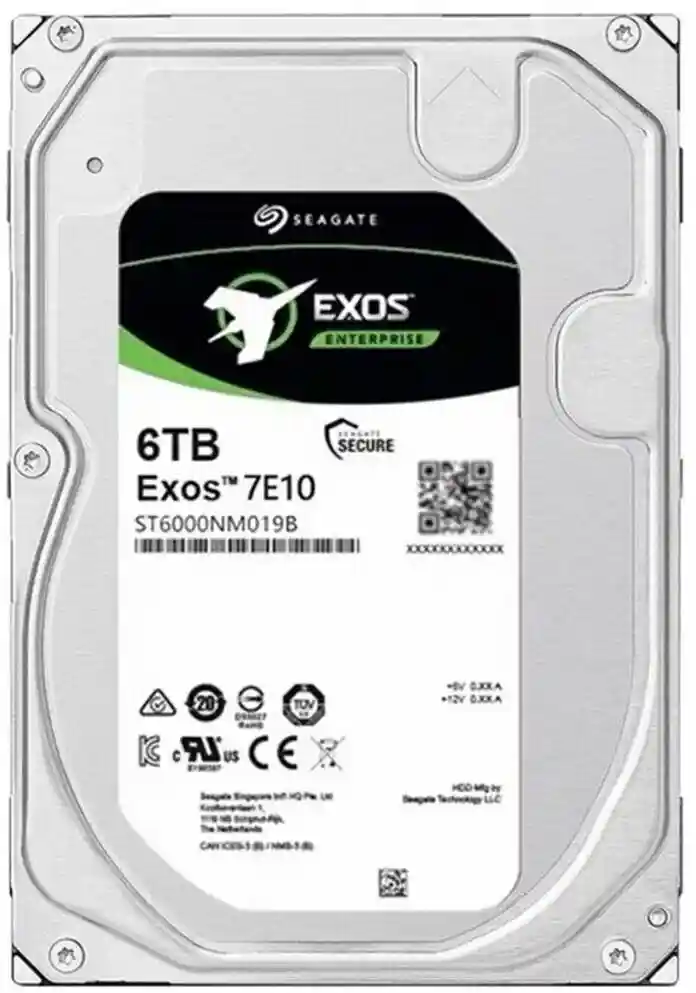 Внутренний HDD диск SEAGATE Exos 7E10 6Tb, SATA, 3.5" (ST6000NM019B)