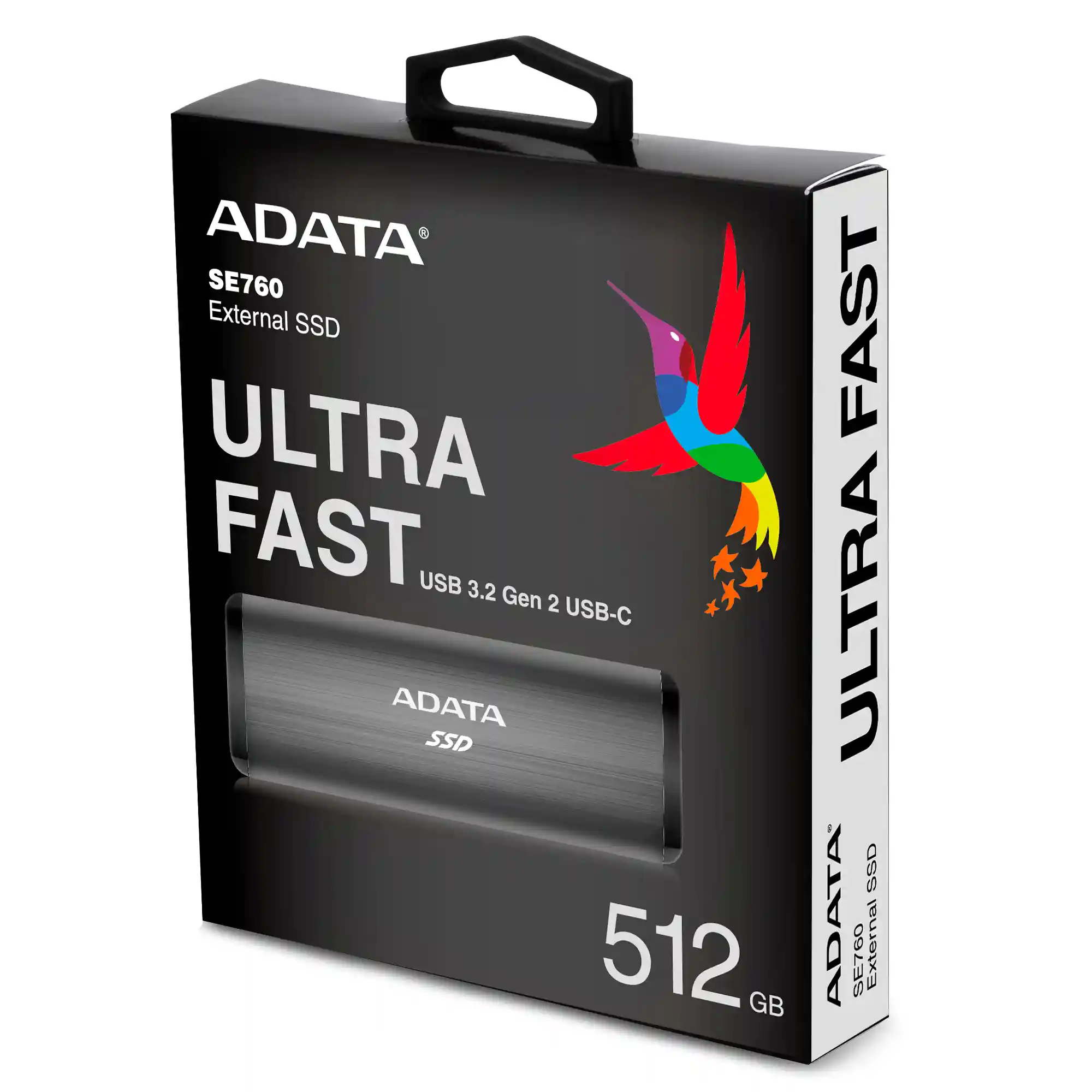 Внешний SSD диск ADATA SE760 512GB USB 3.2, Type-C (ASE760-512GU32G2-CTI)