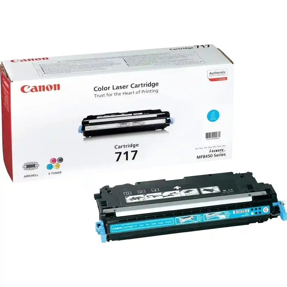 Картридж для лазерного принтера CANON 717 Cyan (2577B002) картридж print rite tfc450ypu1j pr 045h yellow 045h yellow 2200стр для canon lbp 611cn 613cdw 631cn 633cdw 635cx pr 045h yellow