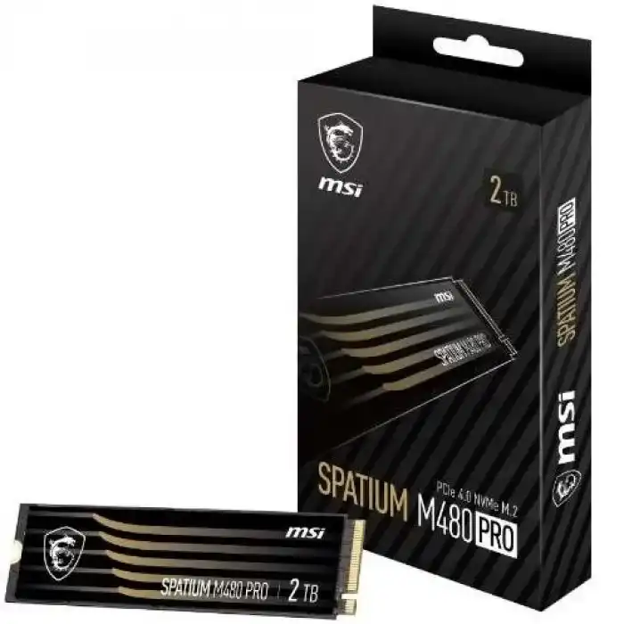 Внутренний SSD диск MSI Spatium M480 Pro 2TB, M.2 (S78-440Q600-P83)